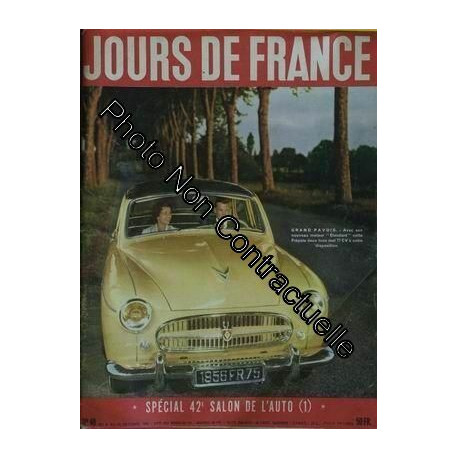 Jours De France N° 48 Du 15/10/1955 - Grand Pavois - Special Salon...