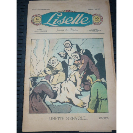Lisette n23 18ème année Dimanche 5 Juin 1938 Linette s'envole