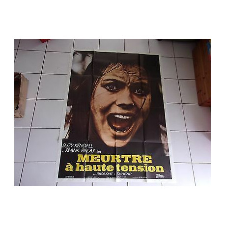rare affiche originale 120 x 160 film Meurtre à haute tension