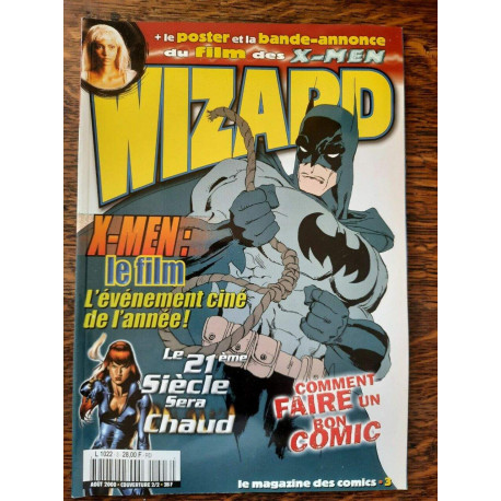 Wizard Magazine Le Magazine des Comics n 3 Couverture 22 Aout 2000