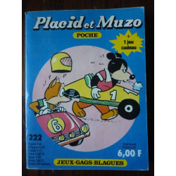 Placid et Muzo Poche n222 Editions SA vms Juin 1987