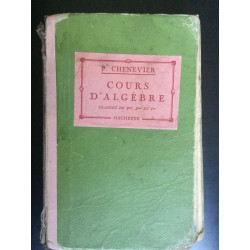 P. Chenevier Cours D'algèbre Hachette