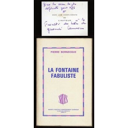 LA FONTAINE FABULISTE par Pierre Bornecque avec carte de visite...