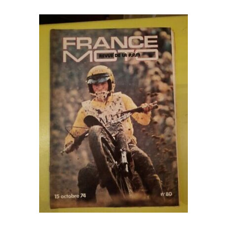 France Moto Revue de La f f m Nº80 Octobre 1974