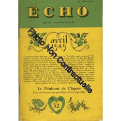 Écho Revue Internationale N° 32 : Tout Homme Libre Doit Agir:...