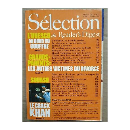 Sélection Reader's Digest Nº 488 Octobre 1987