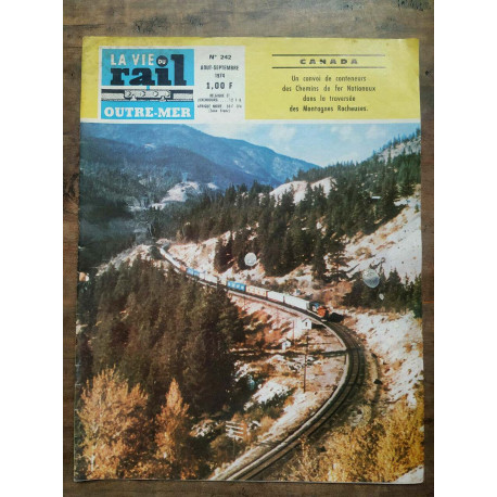 La vie du rail outre mer n242 août septembre 1974