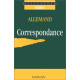 Allemand: Correspondance