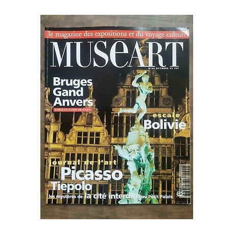 Muséart n64 Octobre 1996 Bruges Gand Anvers Carte et Guide Pratique
