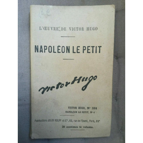 N 228 229 230 231 Napoléon le petit N 1-4