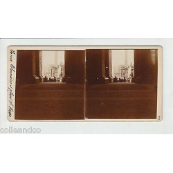 Vue Stéréoscopique Stéréo SUISSE LUGANO Vue Hôtel de la Gare ROME...