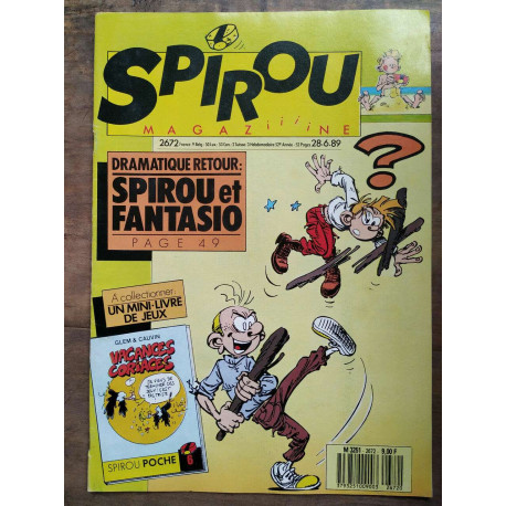 Magazine Spirou n2672 Juin 1989
