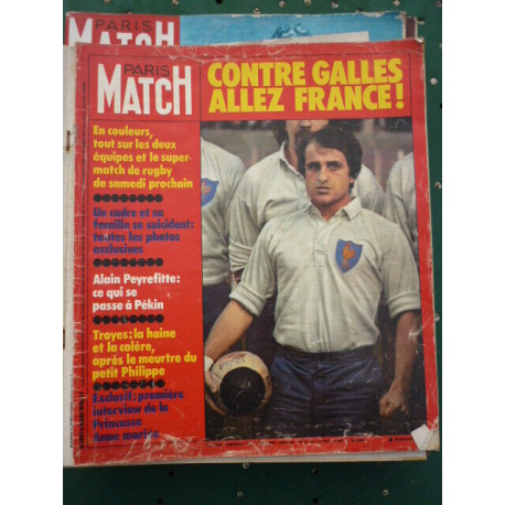 PARIS MATCH n13976 MARS 1976 contre Galles allez France Troyes