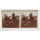 Vue Stéréoscopique Stéréo MILITAIRES A CHEVAL Route de Lenoncourt...