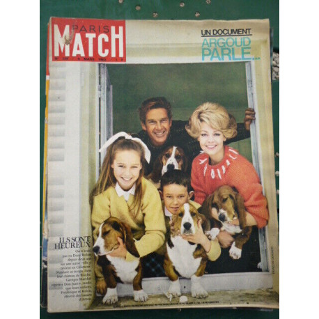 PARIS MATCH n726 du 9 mars 1963 DANY ROBIN GEORGES marchal ARGOUD