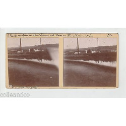 Vue Stéréoscopique Stéréo 54 NANCY EXPOSITION CANAL Marne Meurthe