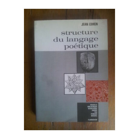 Jeans Cohen Struttura Del Linguaggio Poesia Flammarion Bel Condizioni