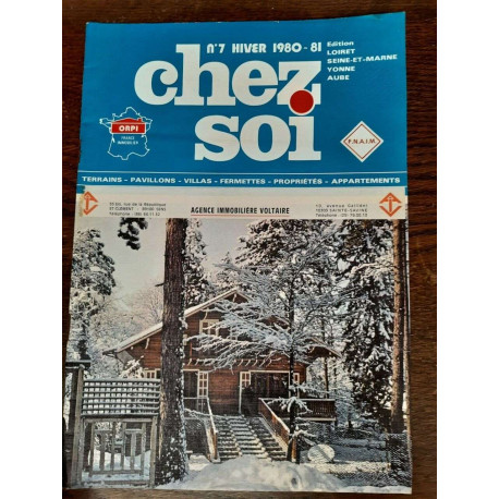 Chez Soi Edition Loiret et Marne Yonne Aube Nº 7 1980