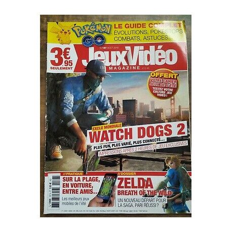 Jeux Vidéo Magazine Nº 187 Août 2016