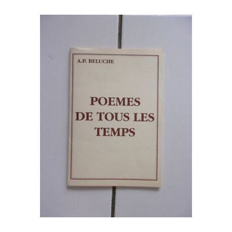 a p Beluche Poemas De Todos Las Temps Raro