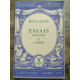 montaigne Essais l'homme Le Philosophe extraits Classiques larousse