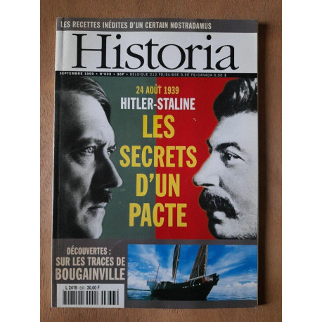 Historia Nº 633 hitler staline Les Secrets D'un Pacte Septembre 1999