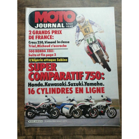 Moto Journal Nº 648 12 Avril 1984