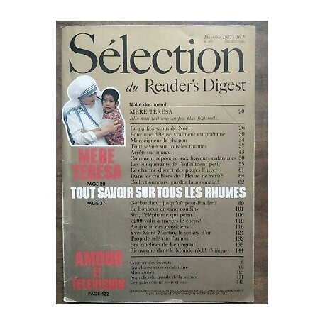 Sélection du Reader's Digest Nº 490 Décembre 1987