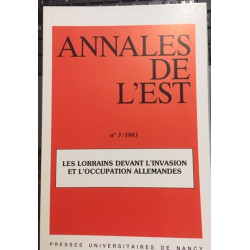 N°3/1993 LES LORRAINS DEVANT L'INVASION ET L'OCCUPATION ALLEMANDES