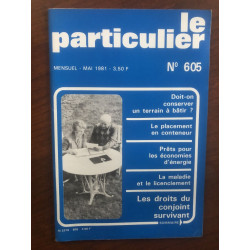Le patriculier n°605 MAI 1981