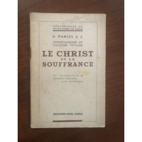 Le christ et la souffrance