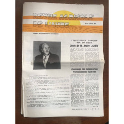 Revue agricole de l'aube du 27 janvier 1983