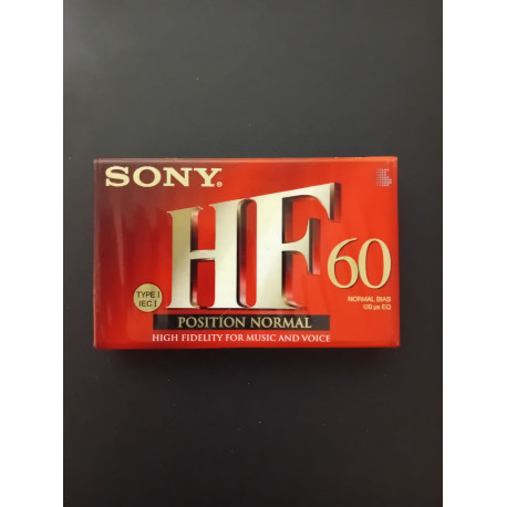 K7 Audio : Sony HF 60 Normal Bias Type I IEC I (NEUF SOUS BLISTER)