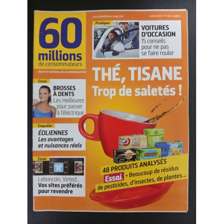 Revue 60 millions de consommateurs N° 578