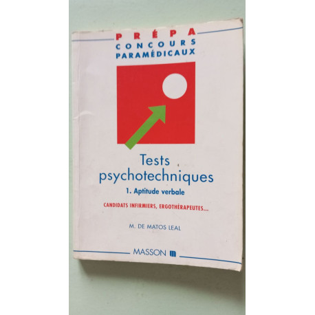 TESTS PSYCHOTECHNIQUES.: Volume 1 Aptitude verbale