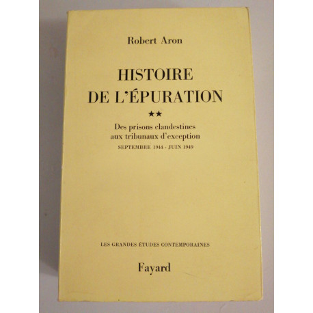 Histoire de l'épuration