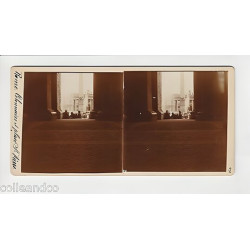 Vue Stéréoscopique Stéréo SUISSE LUGANO Vue Hôtel de la Gare ROME...