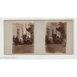 Vue Stéréoscopique Stéréo UN POPE prêtre RUSSE ET SON VICAIRE 2...