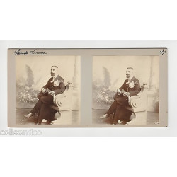 Vue Stéréoscopique Stéréo ITALIE FLORENCE Jardins Royal de Boboli Dôme