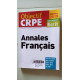 Objectif CRPE Annales Français 2019: Admissibilité écrit