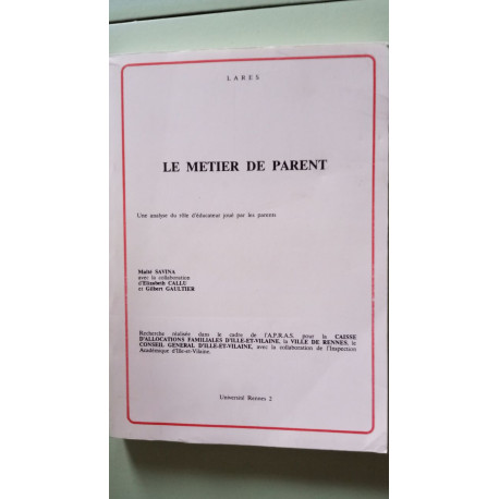 Le metier de parent