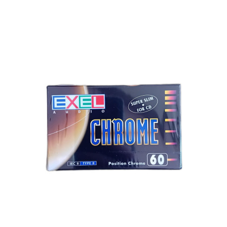 K7 Audio : Exel Audio Chrome 60 IEC II Type II (NEUF SOUS BLISTER)