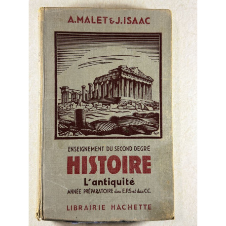 L'antiquité - Année préparatoire des E.P.S. et des C.C
