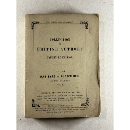 Collection british authors tauchnitz edition volume 145 - JANE...
