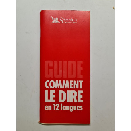 Guide comment le dire en 12 langues