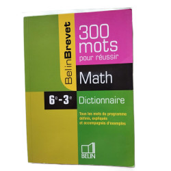 300 mots pour réussir: Dictionnaire de mathématique Collège