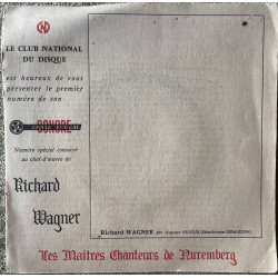 Richard Wagner Les Maitres Chanteurs de Nuremberg