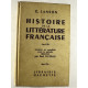 Histoire de la litterature francaise