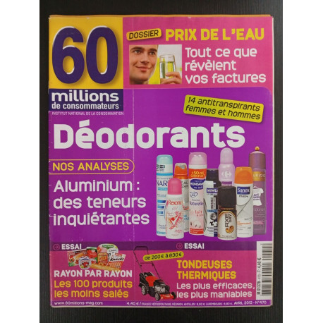 Revue 50 millions de consommateurs N° 470