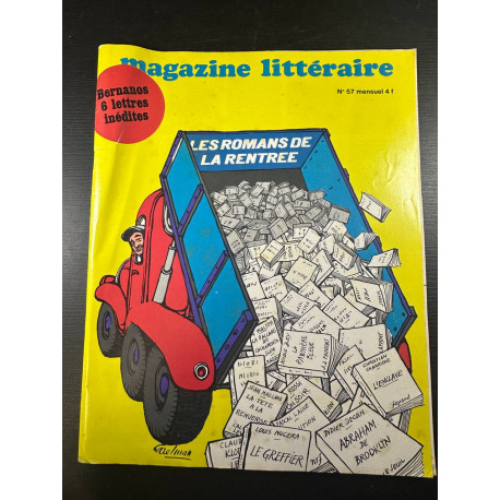 Magazine litteraire n° 57 / bernanos 6 lettres inédites